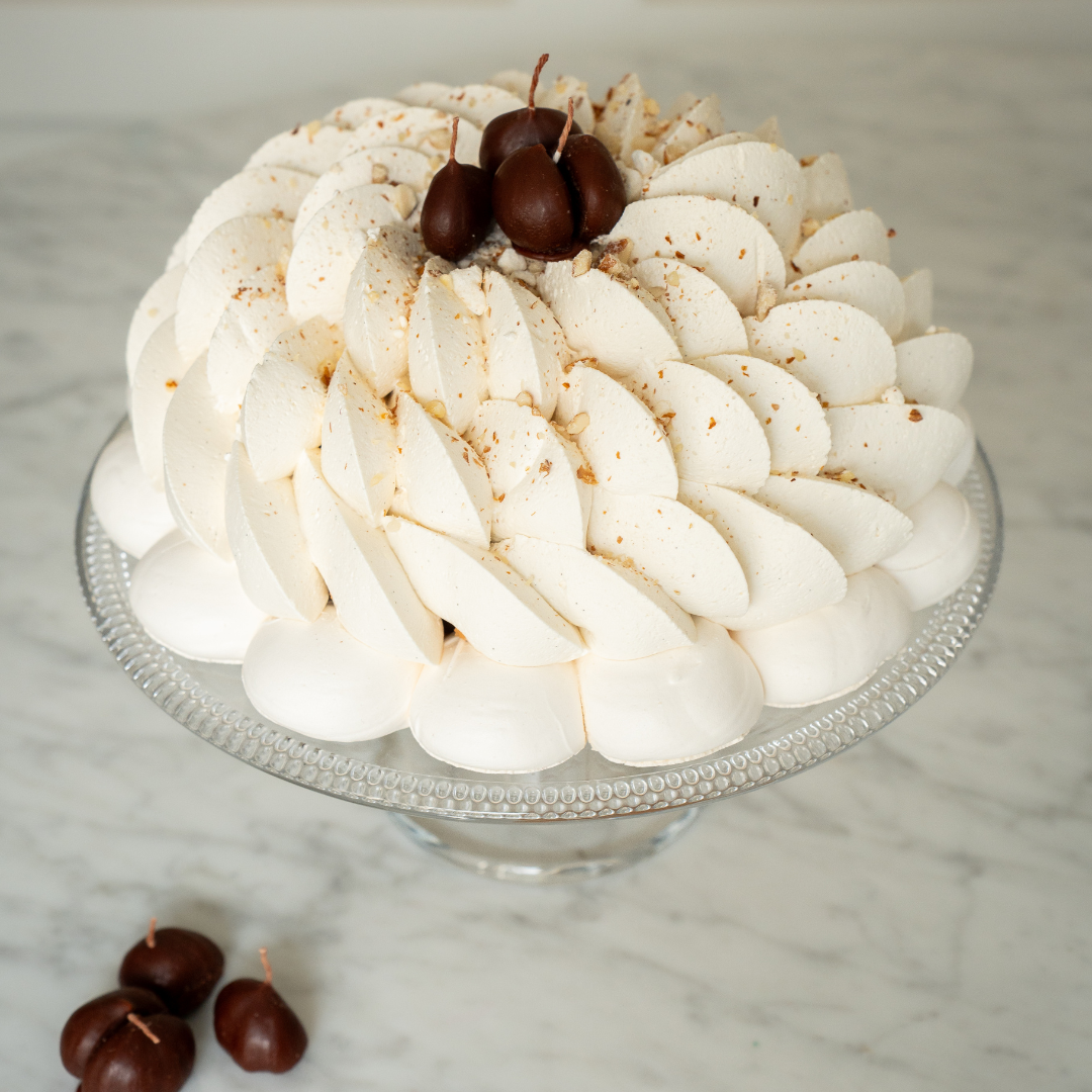 Pavlova de Dulce de Castaña